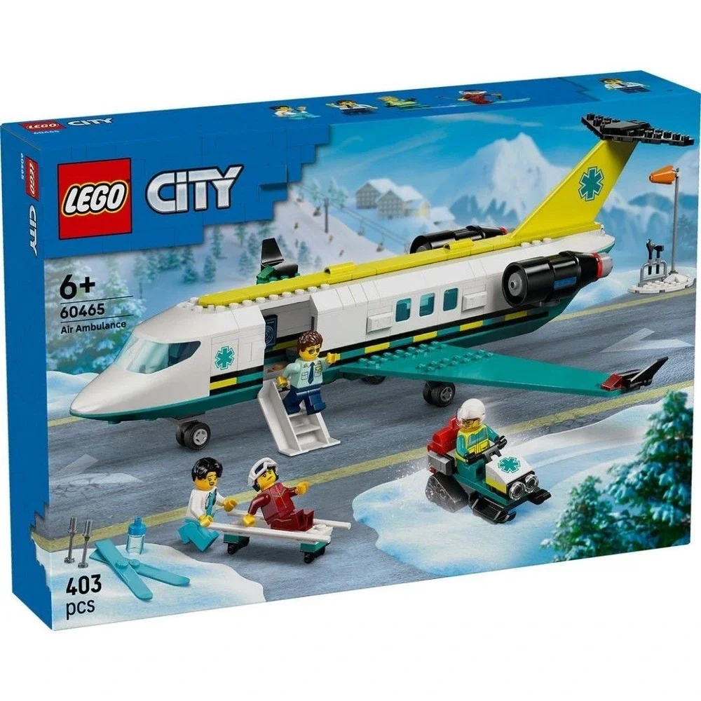 LEGO CITY/AIR AMBULANCE AIRPLANE/60465/403 PCS/NEW/MINT BOX/MSLCAP070126